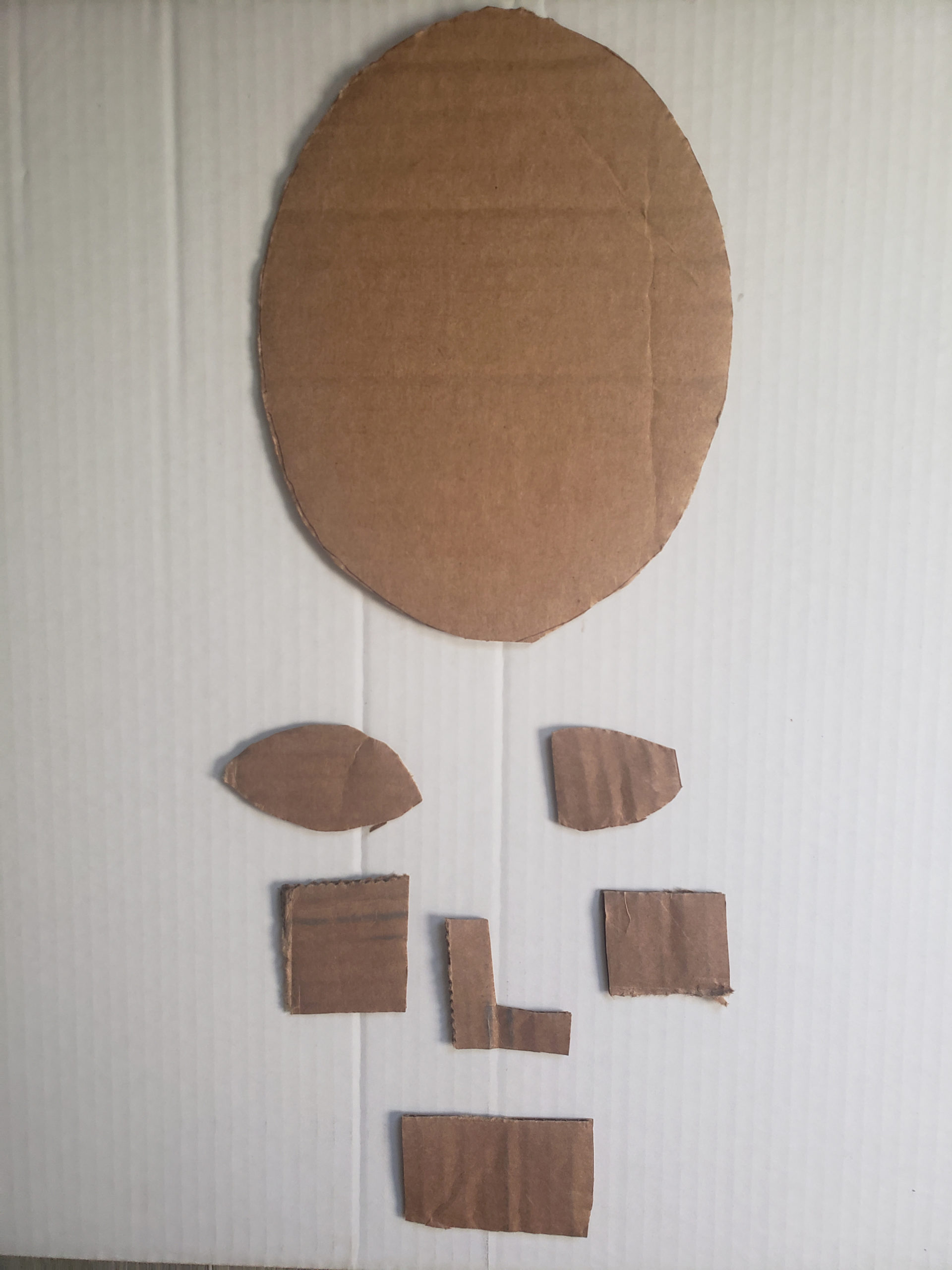 Cardboard art project idea for kids.